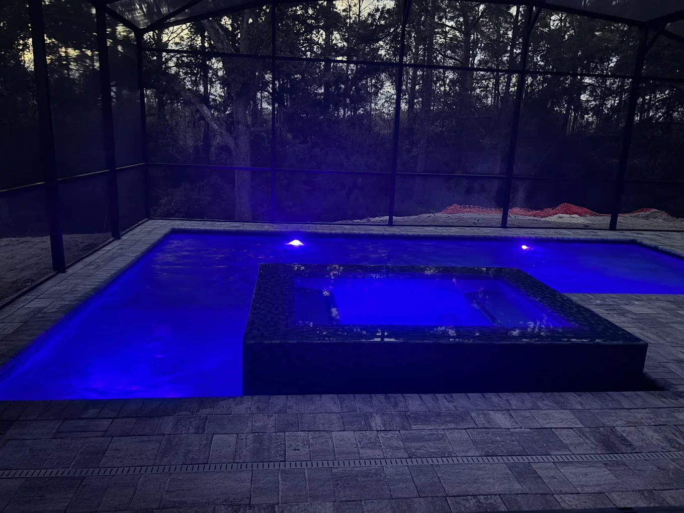 Modern Geometric pool project in Florida